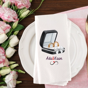 Baskılı Peçete Söz Nişan Peçetesi 20 adet