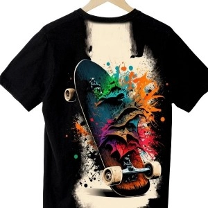 Kaykay Baskılı Erkek Çocuk Tişört